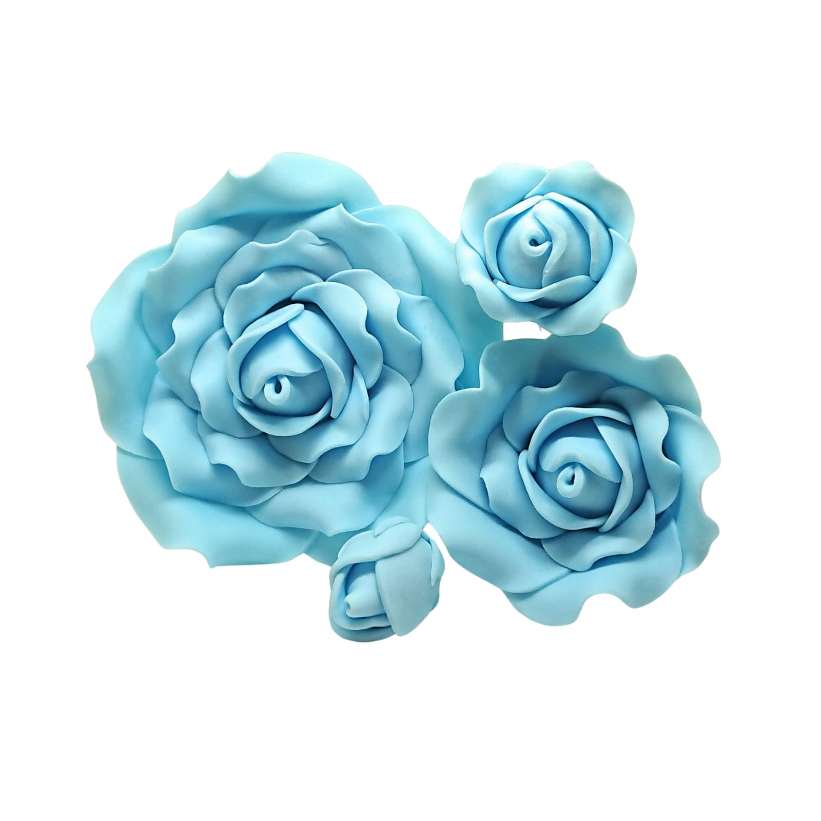 Sugar Roses - Quality Handmade Sugar Flowers For Cakes - Rose Flower Cake Toppers - Available in 4 Sizes - (1 1/2" X 5)