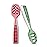 NumNum Baby Spoons Set, Baby Essentials Pre-Spoon GOOtensils for 6+ Months, First Stage Self-Feeding Spoons for Baby Led Weaning (BLW), Silicone Toddler Utensils, BPA-Free, 2 Pack Red/Green