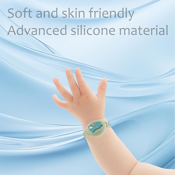 Dingfeiyu Braccialetto per Apple AirTag Impermeabile, Anti-smarrimento e Anti-graffio Custodia Cover AirTag per Bambini, Adolescenti, Anziani (blu squalo + verde dinosauro) - 5