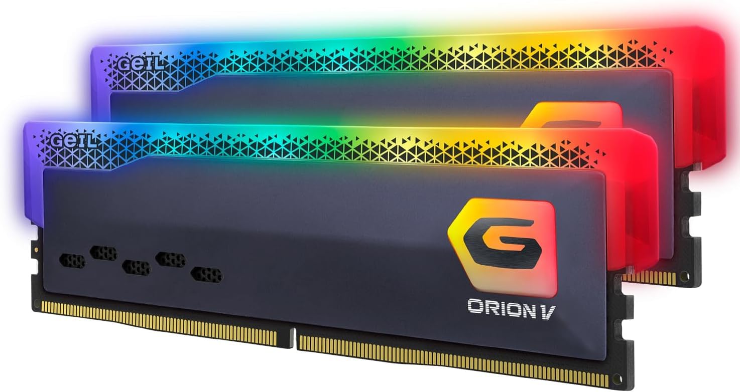 GEIL RAM DIMM 32GB DDR5 ORION V RGB (2X16GB) GAVSG532GB6400C42ADC 6400MHZ