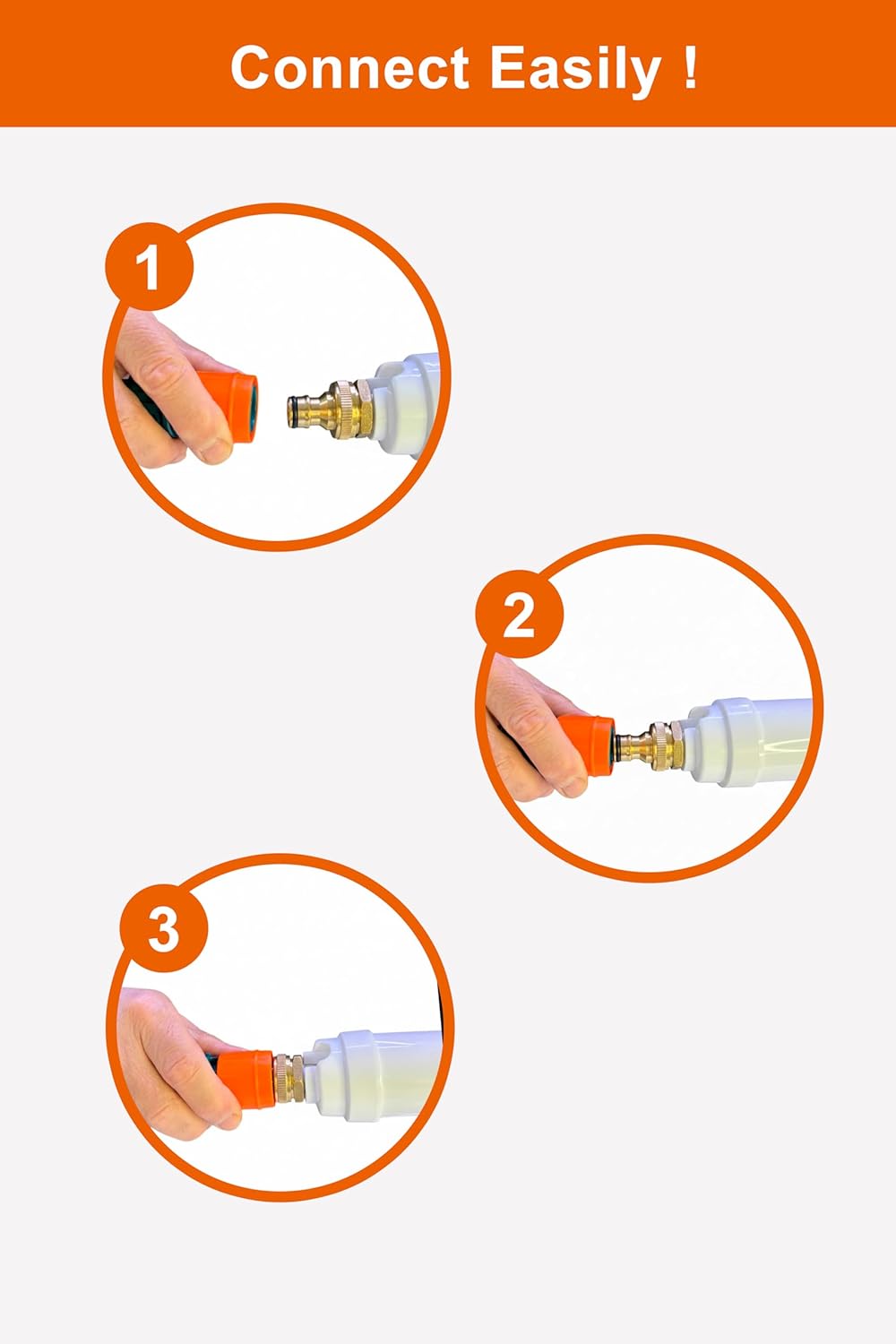 CAR-FIL Quick-Connect Filter and Tank Hose – Plastic Fittings, Compatible with Caravan, Boat, and Camping Water Systems (4)