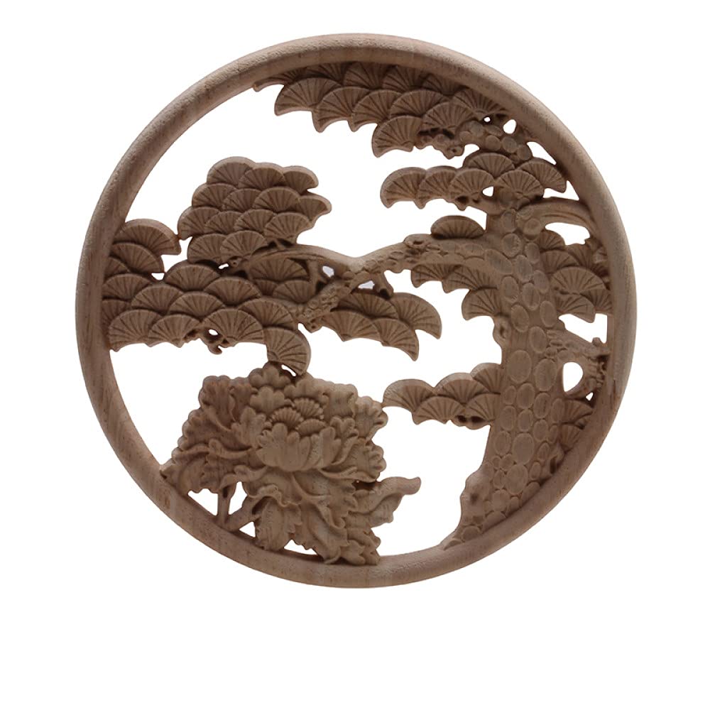 Onlay fleur en bois décoration de la maison moulure brute pour grands murs