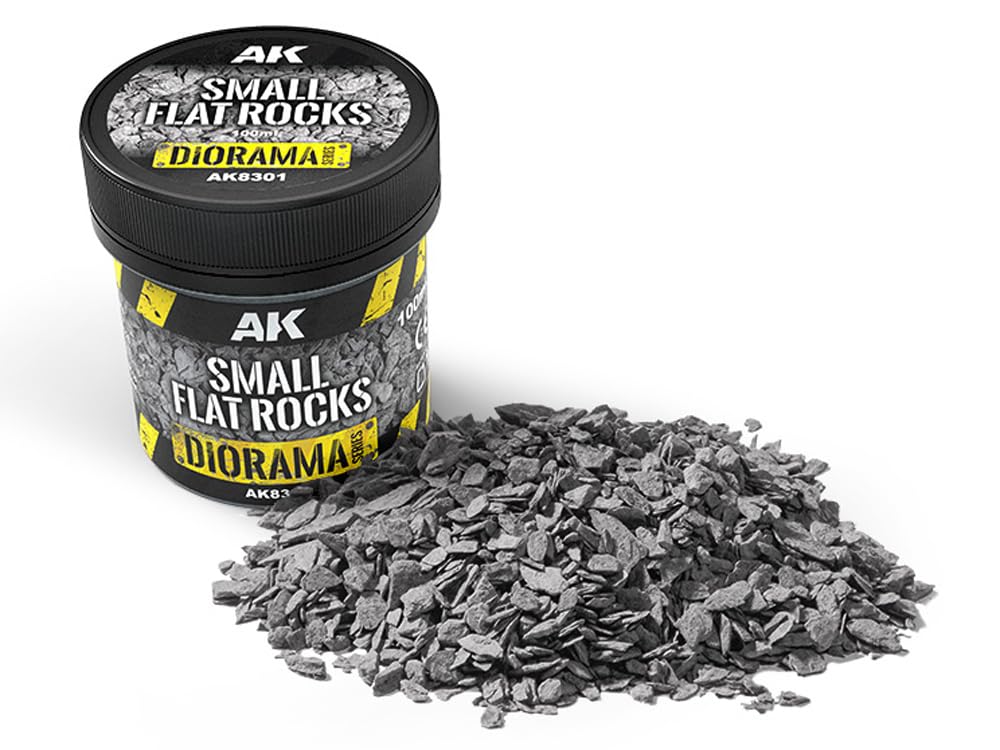 Ak Interactive Ak Diorama Ak8301 Small Flat Rocks (100Ml)