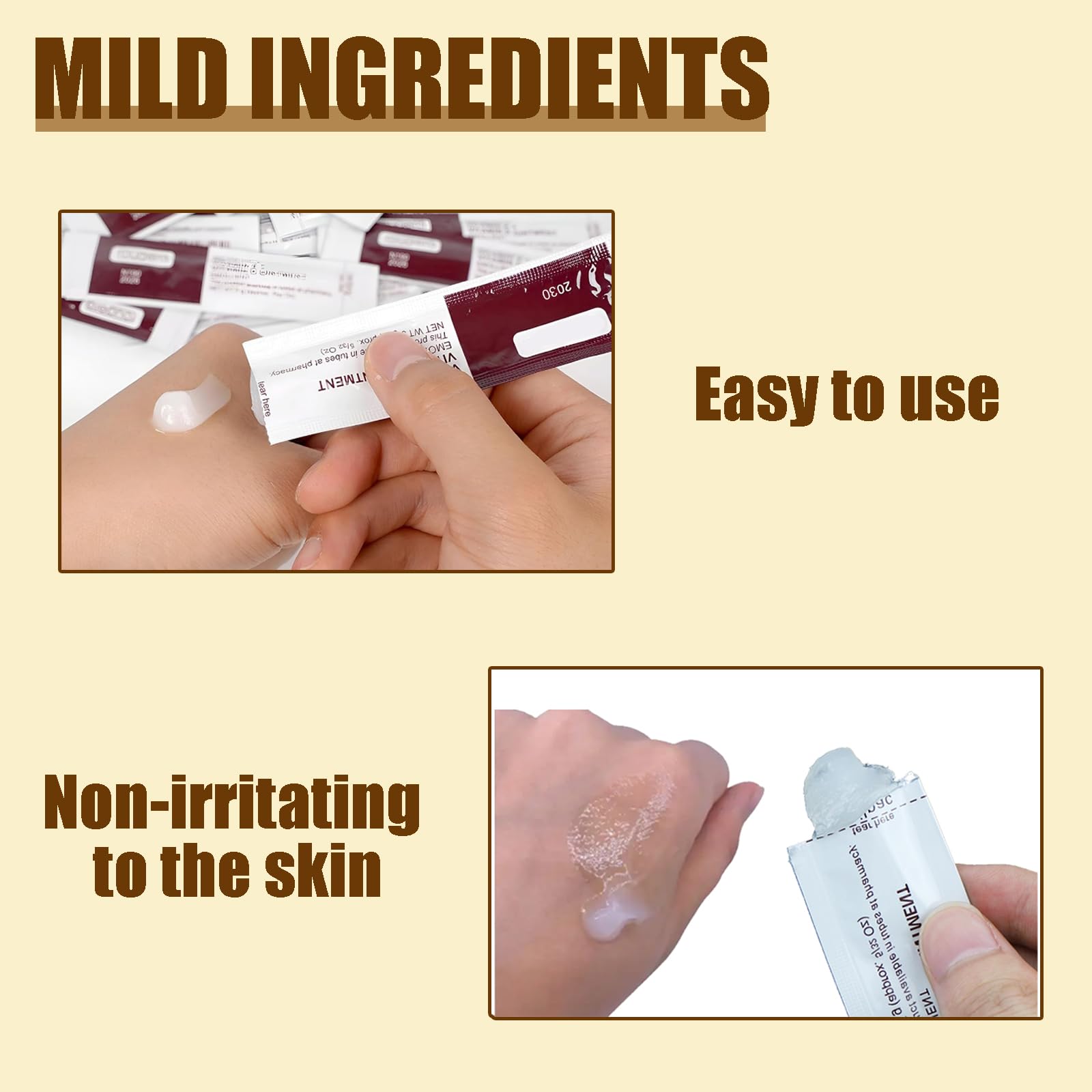50 unidades de crema de tatuaje reparación, gel de vitamina A y D, bálsamo nutritivo para calmar la piel después de tatuajes, microblading y maquillaje permanente, ungüento hidratante para