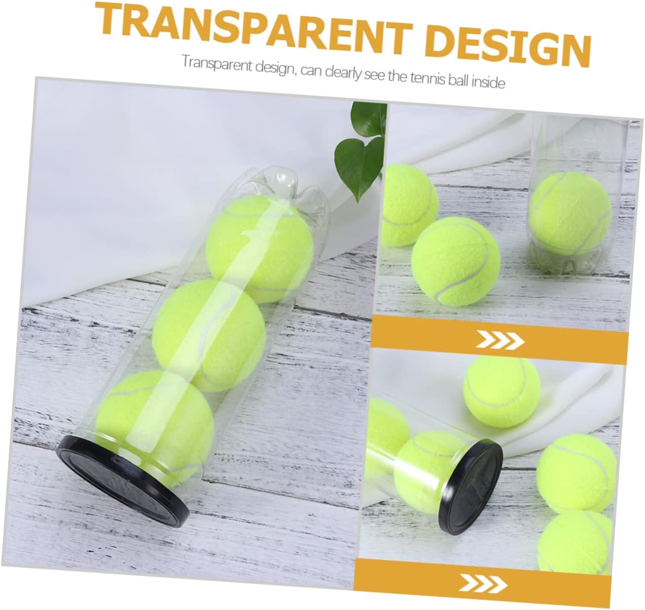 Garneck 3pcs Tennis Cylinder Black Container Black Tennis Balls Exercise Accessories Balls Box Organizer Portable Organizer Wear-Resistant Container PVC