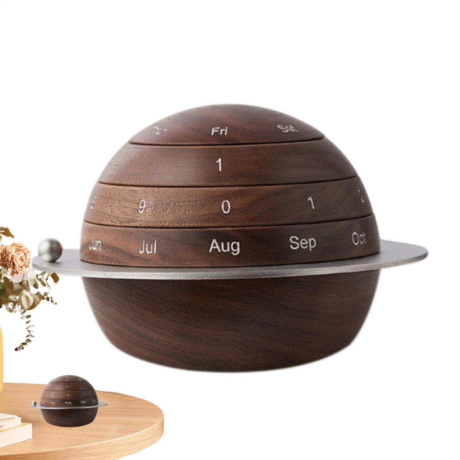Wooden Calendar, kalendarz stacjonarny 2025, kalendarz biurkowy, rustykalne kalendarze wieczne, drewniane ozdoby, kalendarz biurkowy, dekoracja biurko | rustykalne kalendarze wieczne, drewniane ozdoby, kalendarz biurkowy, dekoracja biurko