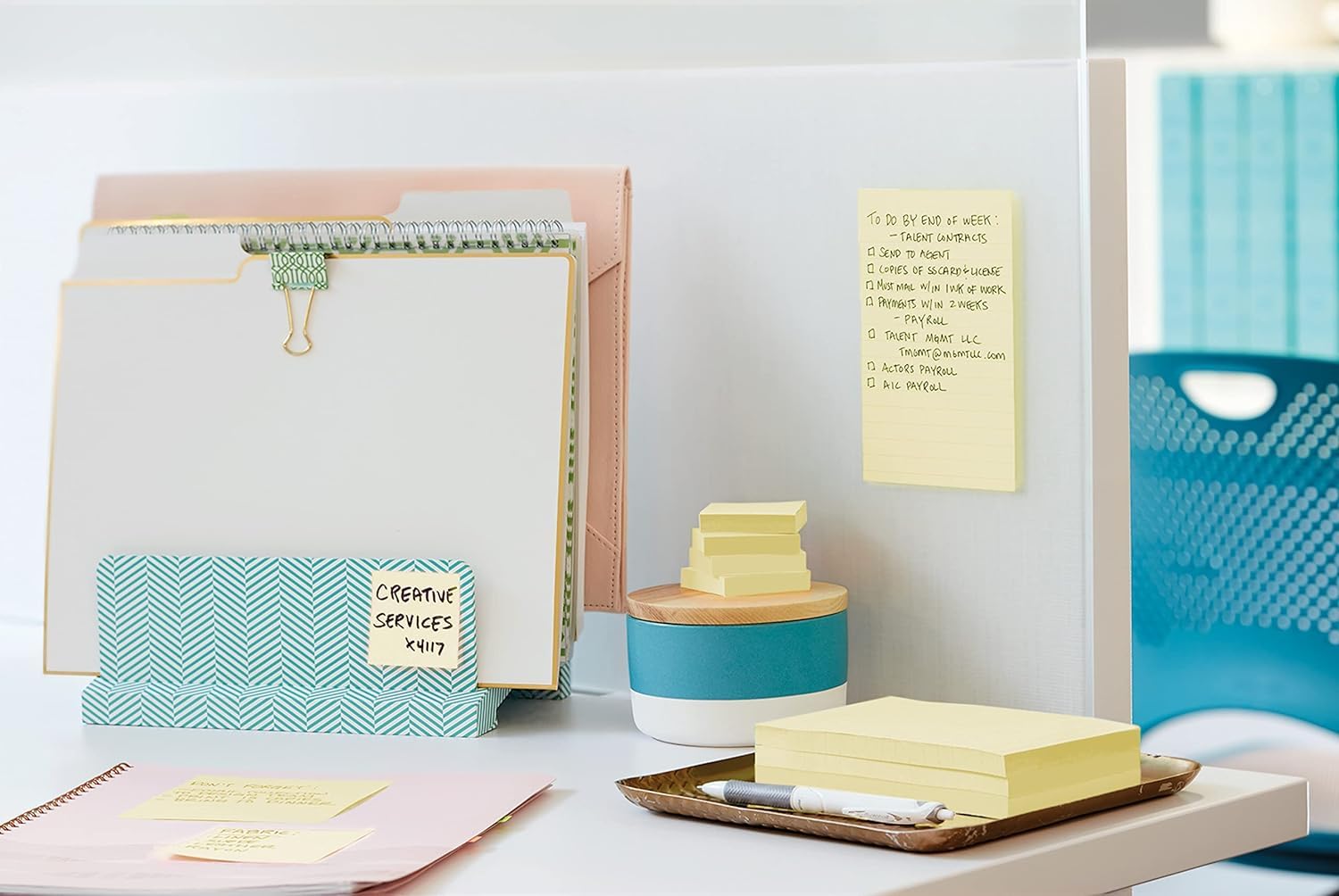 Post-It Foglietti Super Sticky Giallo 76x127mm 90 Fogli 4+2 Blocchetti