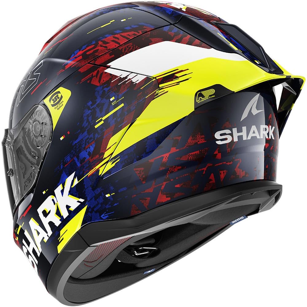 SHARK, Casque Moto Intégral SKWAL CUP SPEED-VIB Blue Red Yellow BRY, XS