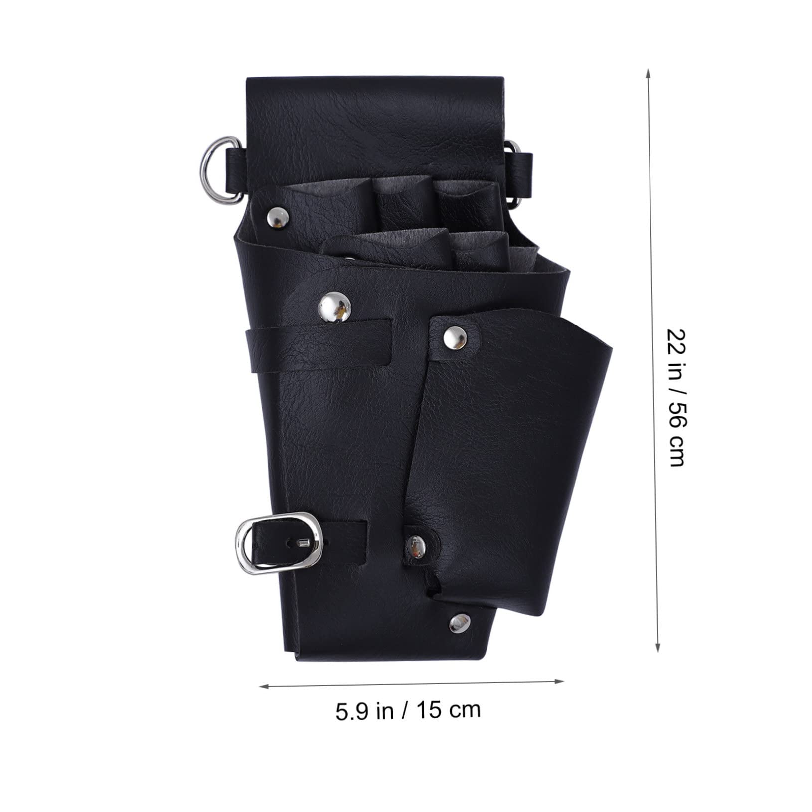 HAPINARY Hair Scissor Fanny Pack Hair Accessory Storage Barber Shears Tool Bag Quality Leather