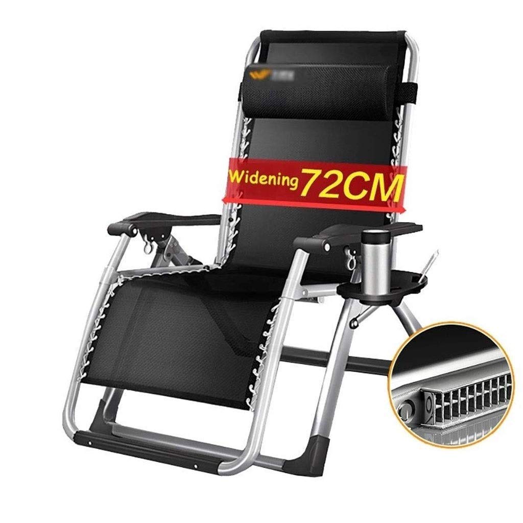 Chaise longue de jardin inclinable zéro gravité, transat de balcon pliable et amovible argent