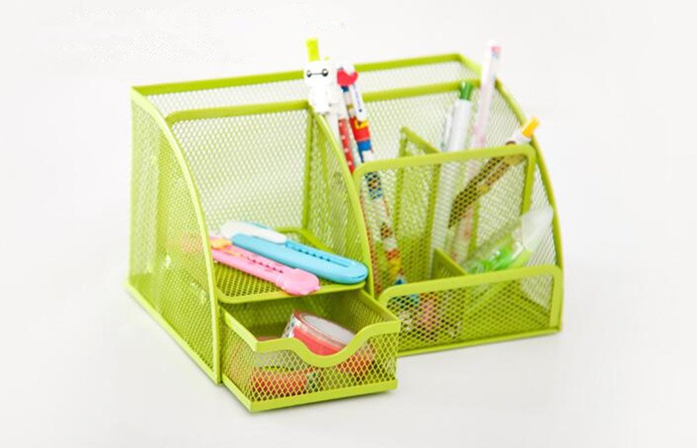 qingsun Mental Home School and Office Supplies Organizer, Green