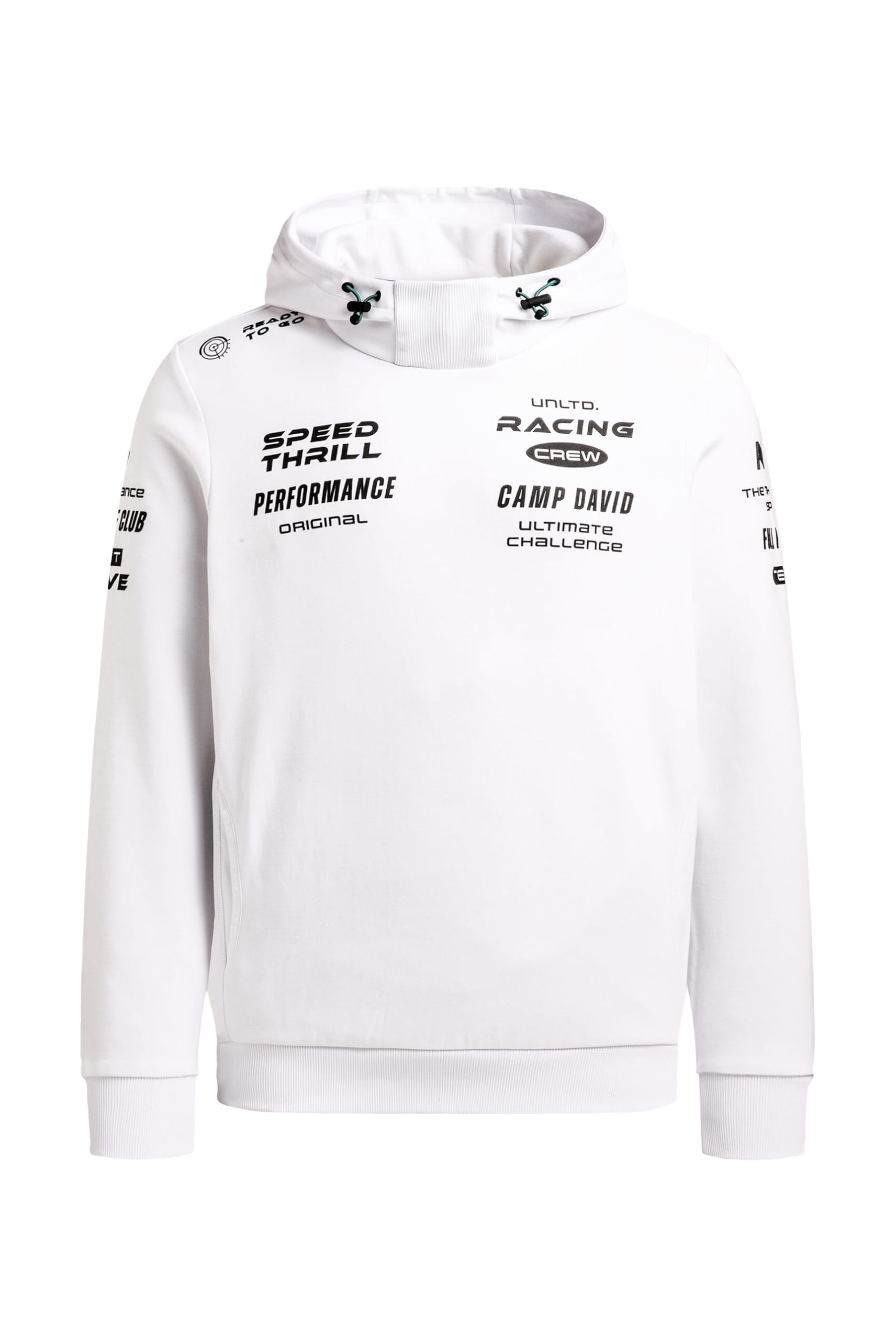 Camp David Herren Hoodie aus Interlock mit Rubber Artworks