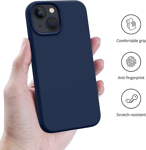 Miniatura 3 de AOTESIER Funda diseñada a prueba de golpes para iPhone 13 Mini, funda de silicona de grado alimenticio con forro protector suave antiarañazos,