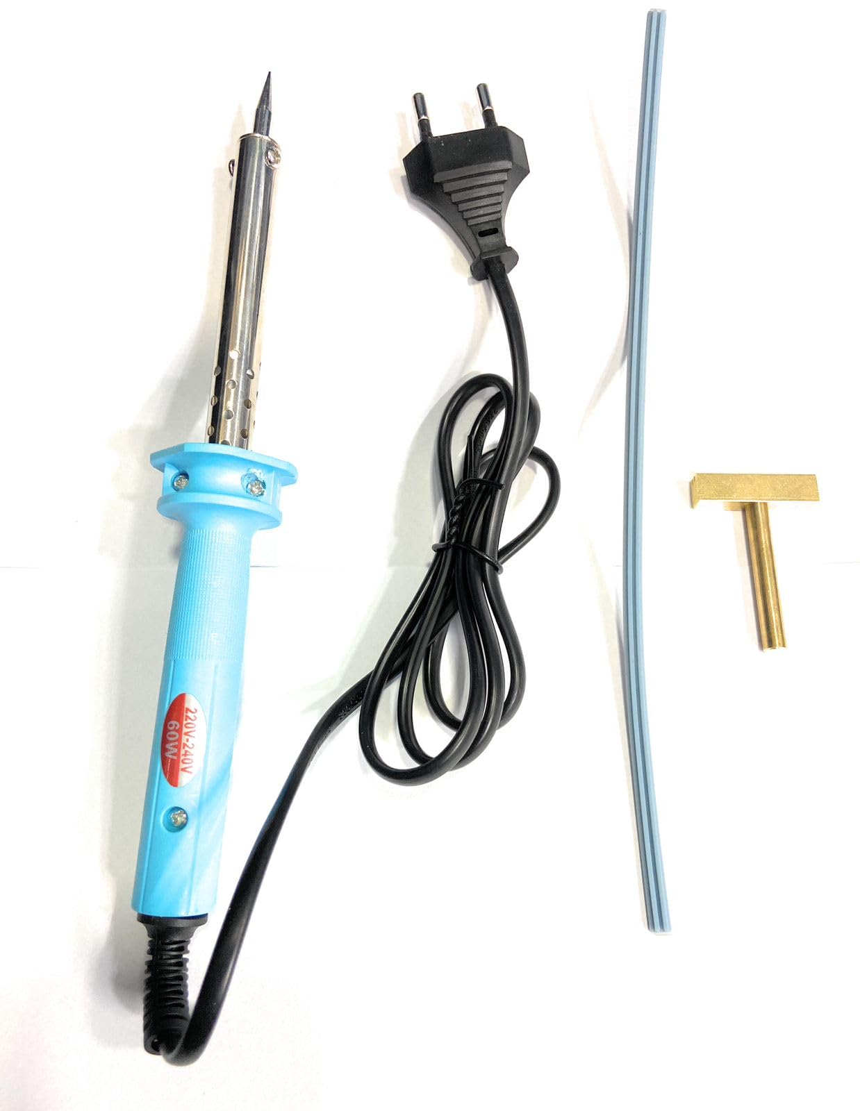 60w 220v Fast heating Welding Soldering Iron +T-Shape, T-Tip, Rubber Strip Blue (B0CWYB26MD) Amazon Price History, Amazon Price Tracker