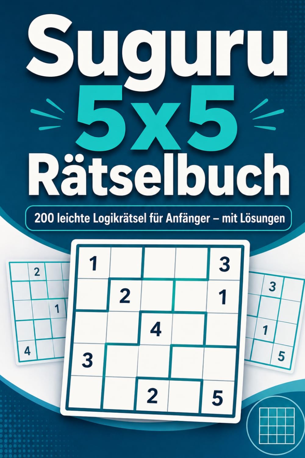Suguru 5x5 Rätselbuch: 200 leichte Logikrätsel für Anfänger – mit Lösungen