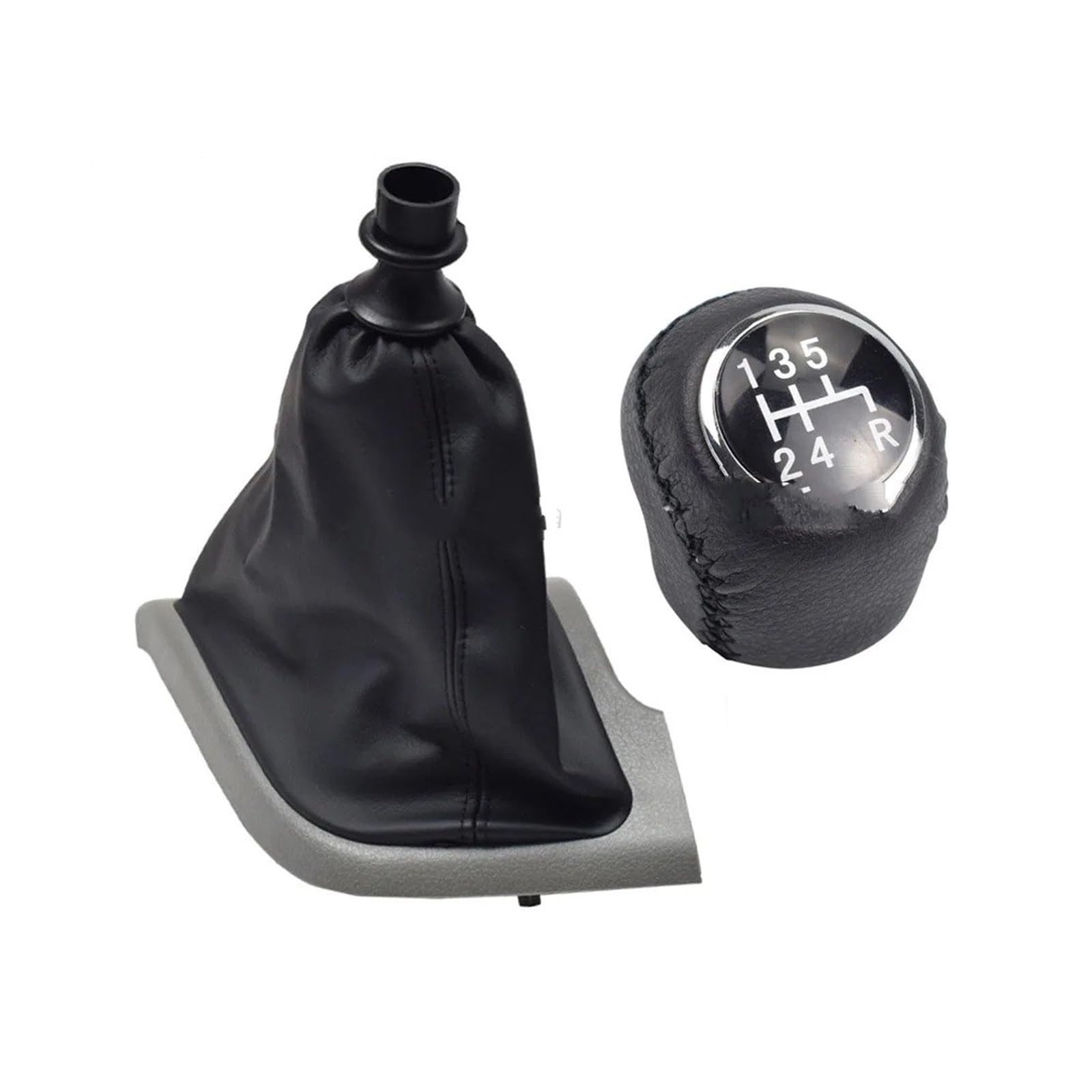 SAUANMNKTP Gearshift Knob for Fiat Ducato 2002-2014 Manual 5 6 Speed Gear Shift Knob Shifter Lever(HUI-Without Holes 5R B ﻿)