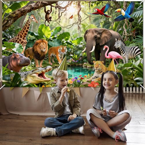 Fondo Fotográfico Avezano Jungle Party 180x110cm miniatura 6
