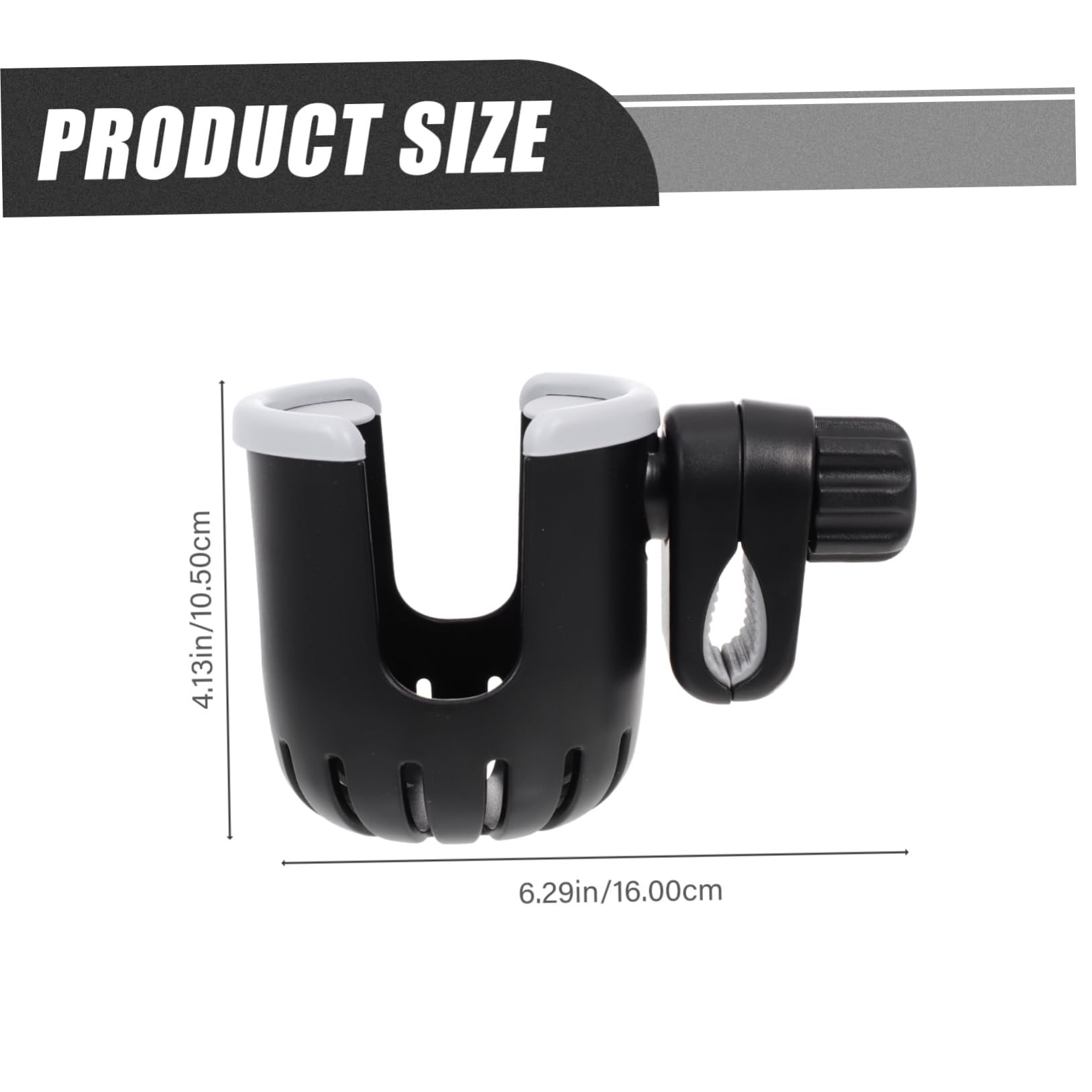 Alipis Stroller Water Bottle Cage Bike Handlebar Holder Rotatable Design Secure Fit for Baby Bottles Outdoor Gear
