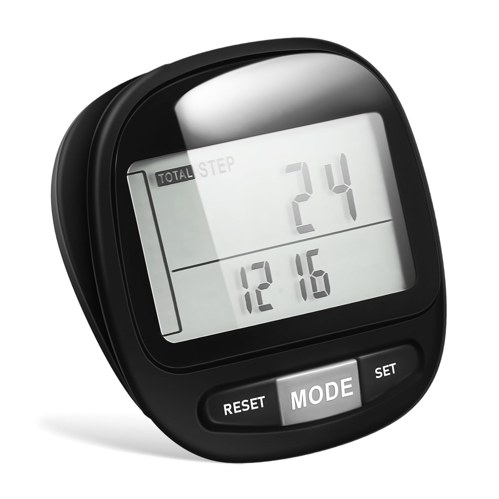 TOYANDONA Schrittzähler Clip Pedometer für Outdoor Aktivitäten Tragbarer Akkurater Schrittzähler mit Speicher und Benutzerfreundlich für Fitness und Gesundheit