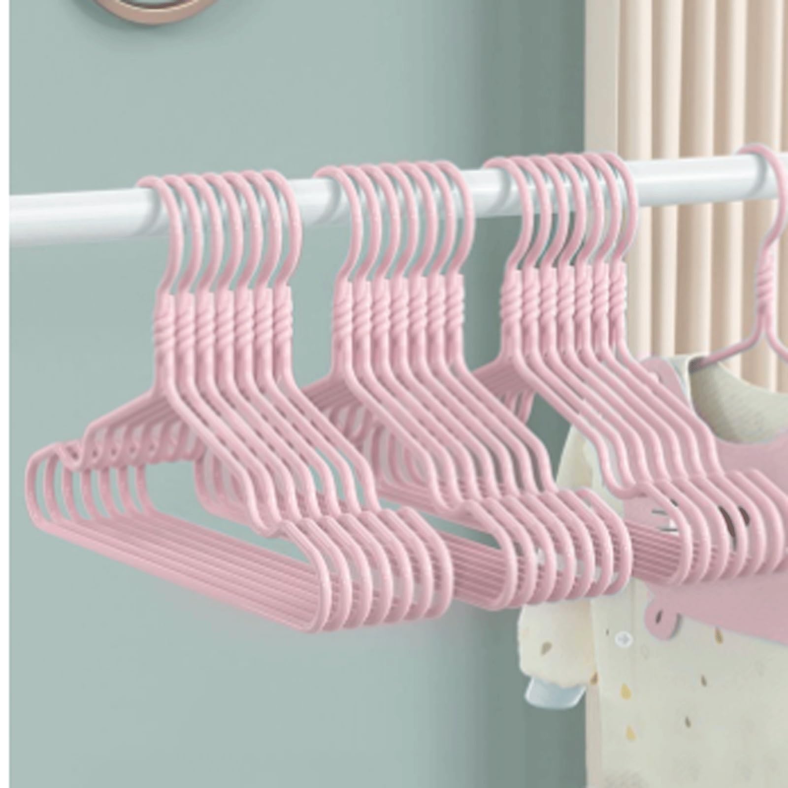 30 Pack Plastic Kids Hangers Childrens Clothes Hanger Coat hanger
