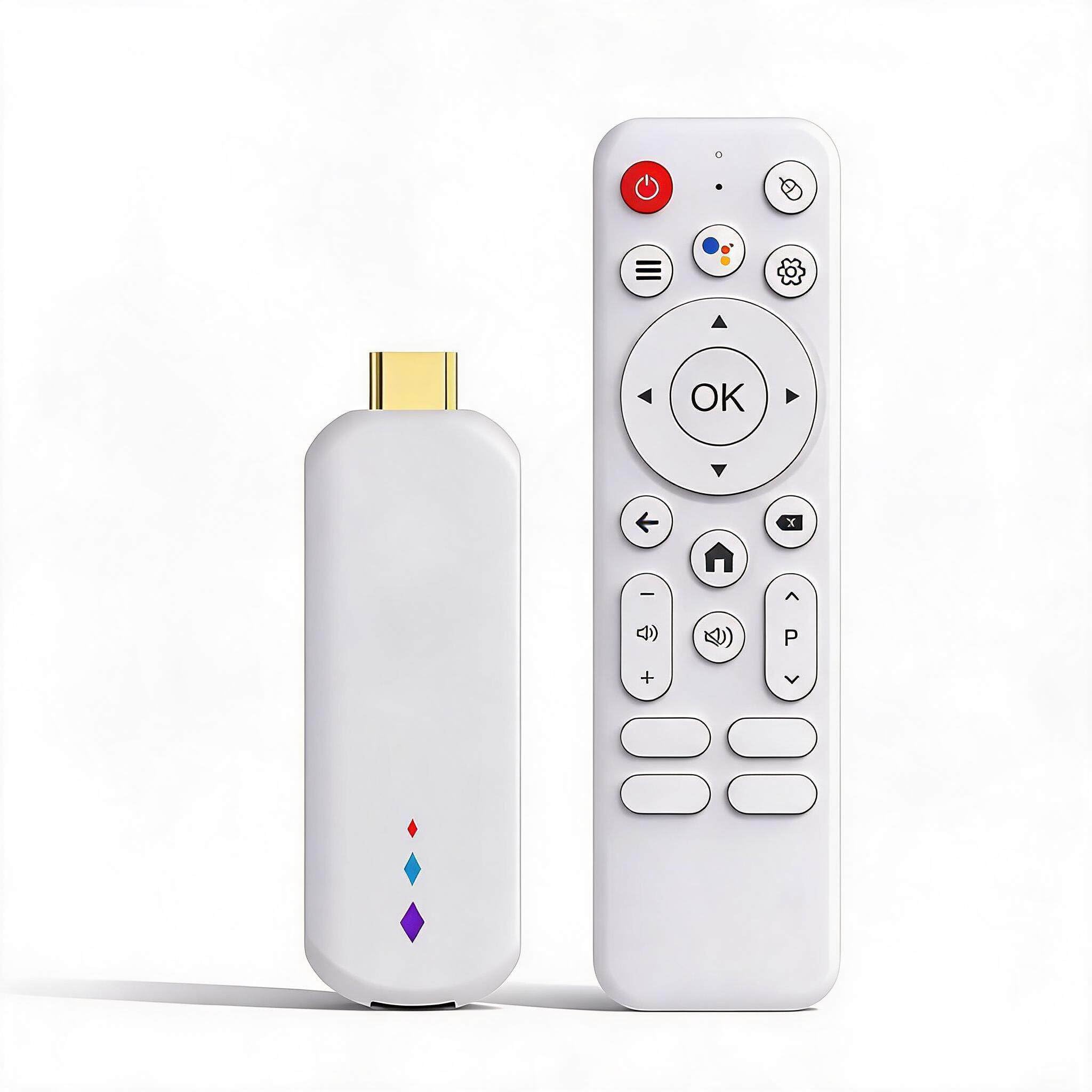 Dpofirs Android 14.0 TV Box, dispositivo di streaming HD 4K per TV, 2 GB di RAM e 16 GB di ROM, Smart Box, 2.4G/5G, con telecomando