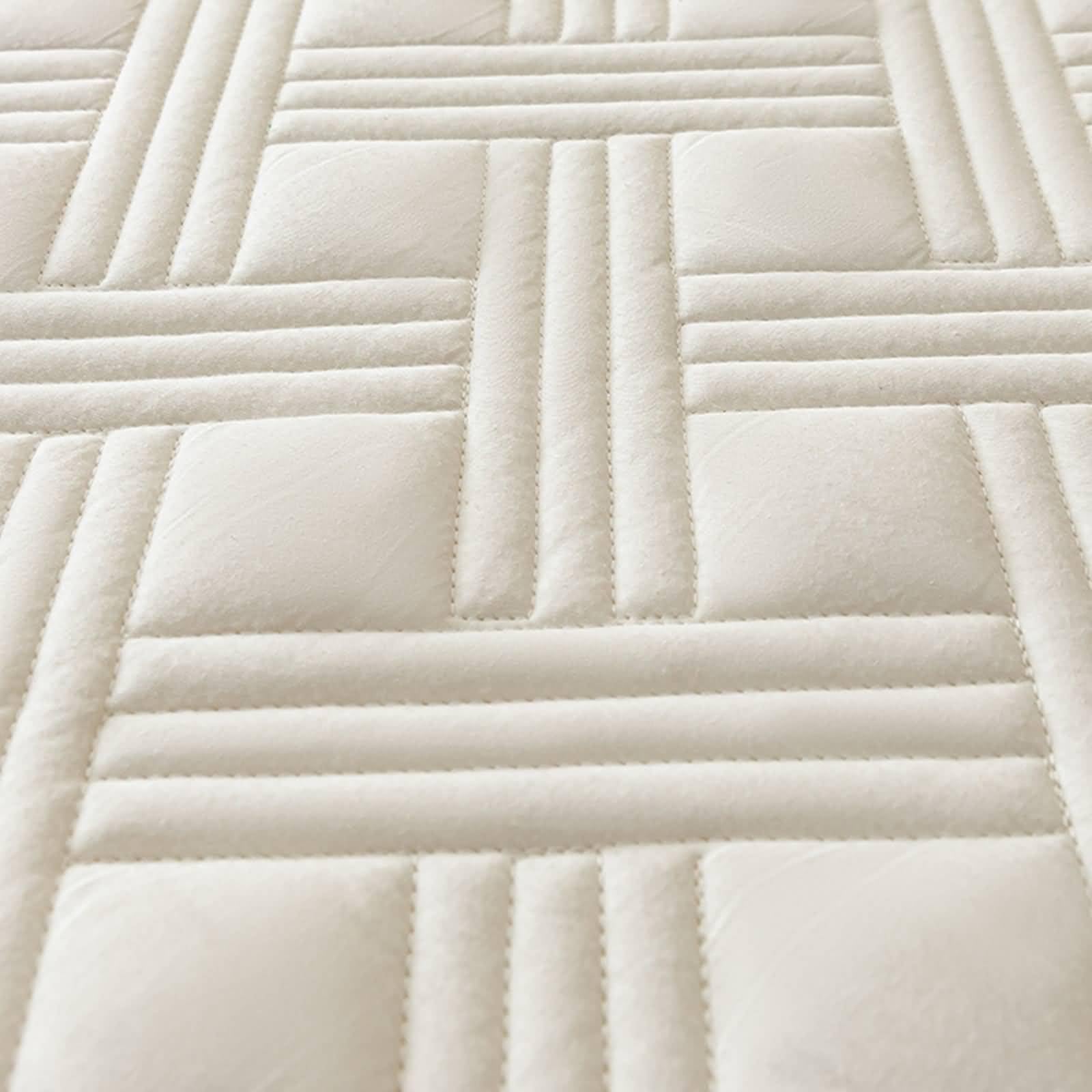Spannbettlaken Bettlaken 120 x 200cm Baumwolle Einfarbig mit eleganter Textur Bettzeug Spannbettlaken Weich und Knitterfrei, Bequem, Milchig Weiß