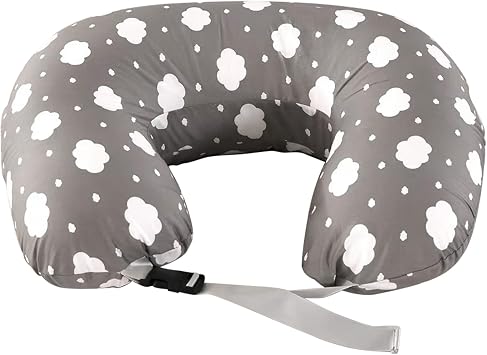 Labtec Nursing Pillow Breast Feeding Pillow for Baby with Adjustable Waist Strap, Baby Support Pillow, 100% Cotton Removable cover, Pregnancy Gift, Large Size