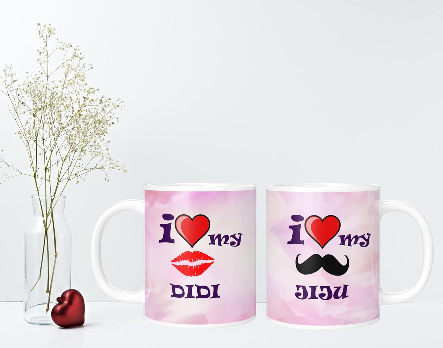 Buy NH10 DESIGNS I Love My Didi Jiju Printed Couple Coffee Mug for