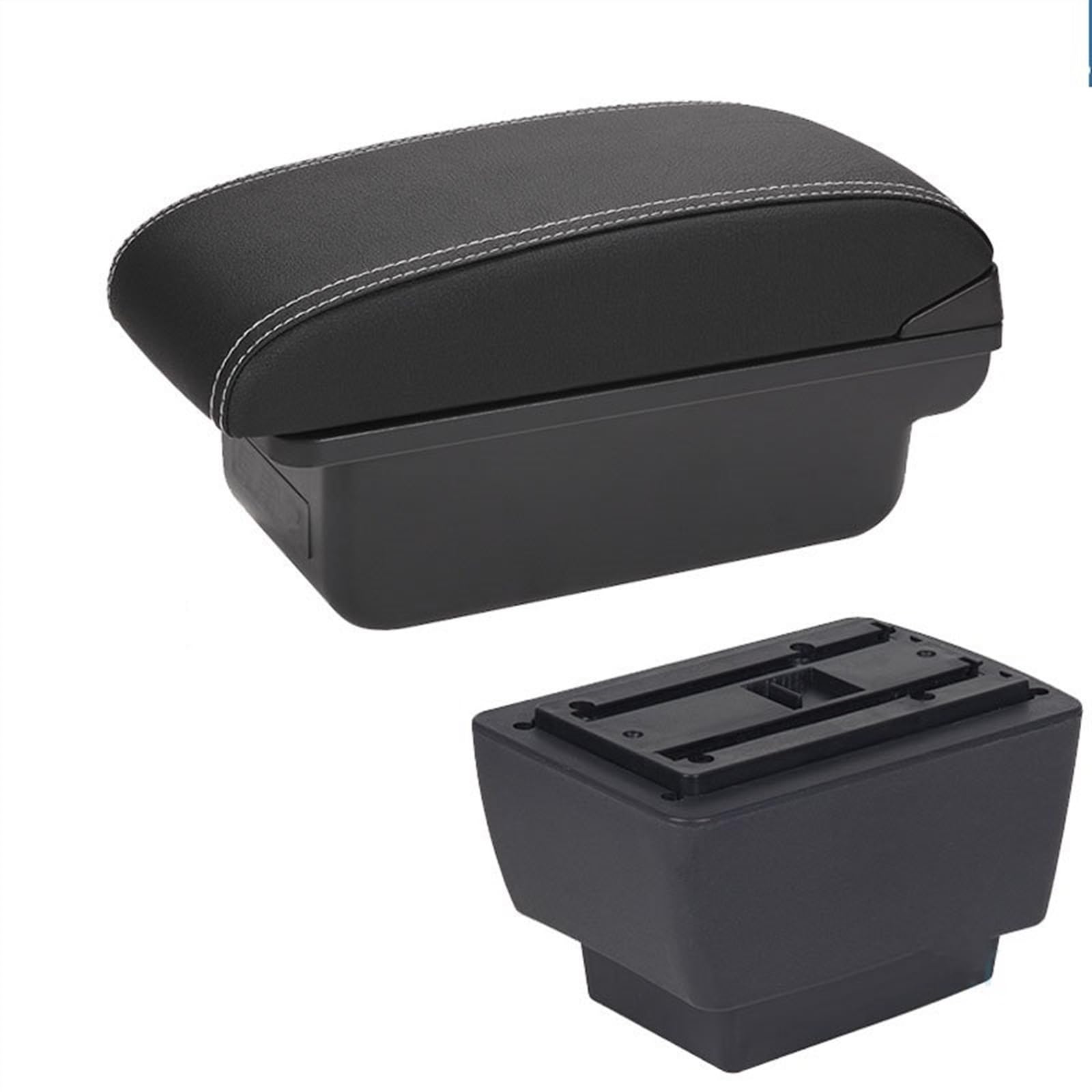 Hjkdsz Type I For Skoda For Fabia Iii For Combi 2015-2020 Armrest Center Console Organizer Box Double Layer Storage Accessories(Type I)