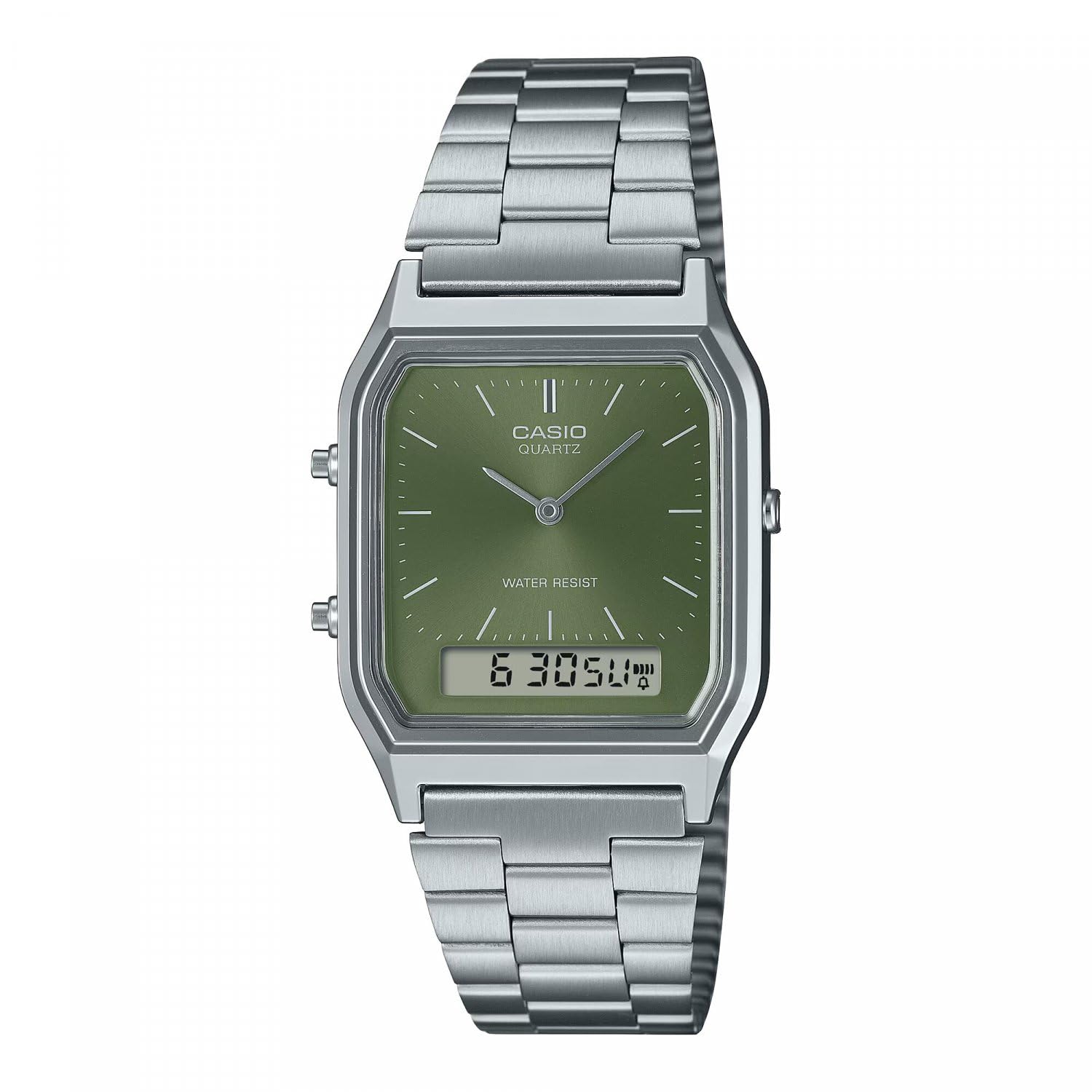 Casio Watch AQ-230A-3AMQYES Unisex Retro  Green Dial