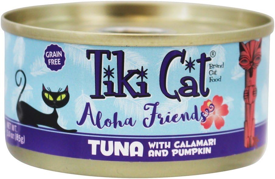 Tiki Pet Foods Cat Aloha Tuna Calamari Pet Food, 3 Oz (Packaging May Vary) 3 Ounce (Pack of 1)