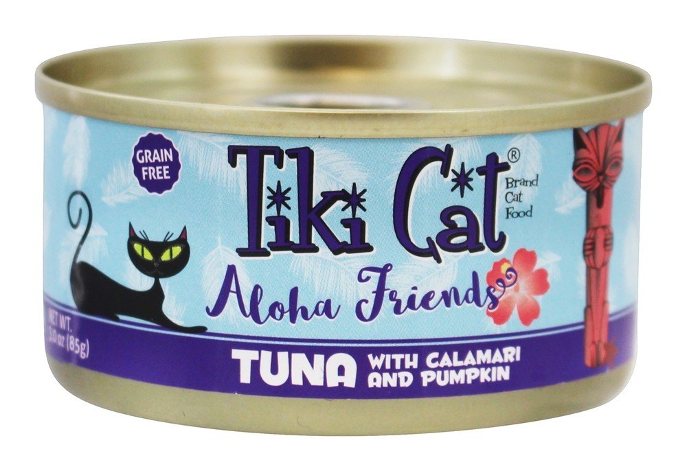 Tiki Cat - Aloha Friends Grain Free Canned Cat Food Tuna with Calamari & Pumpkin