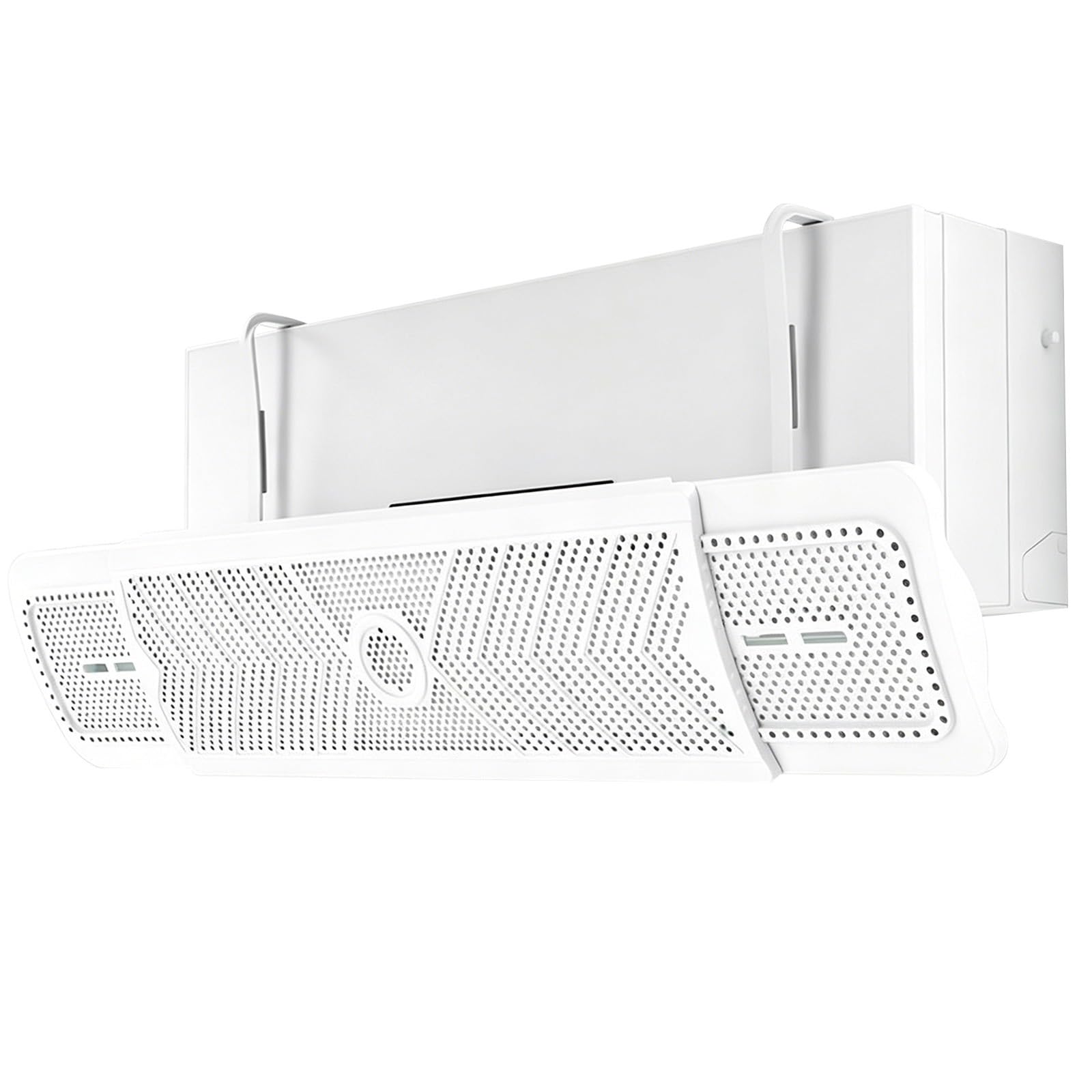 YUE JJXN Wall AC Air Deflector, 22.6-36.8in Adjustable Air Conditioner Vent Deflector, No Drill Hanging Installation for Home Office