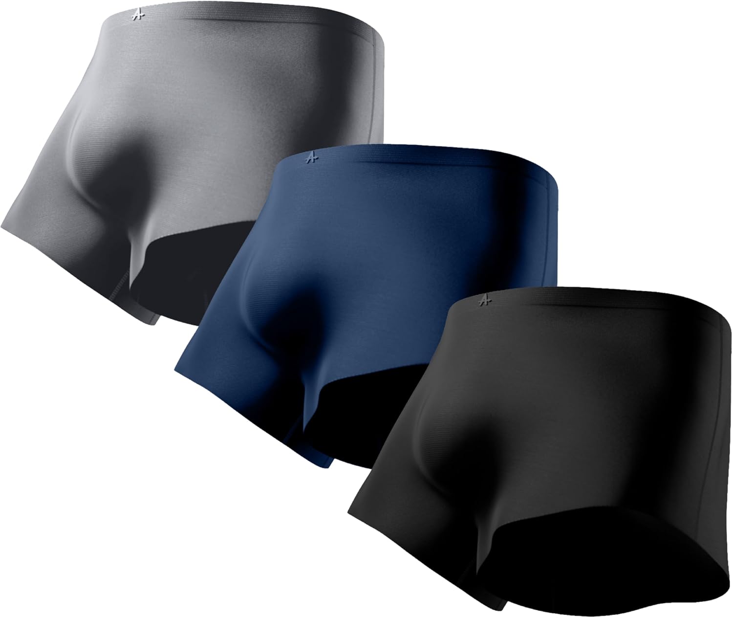 ARES Essentials Men's Boxer Briefs 3 Pack - Cooling, Breathable Ultra Soft Stretch Performance Athletic Boxer Briefs