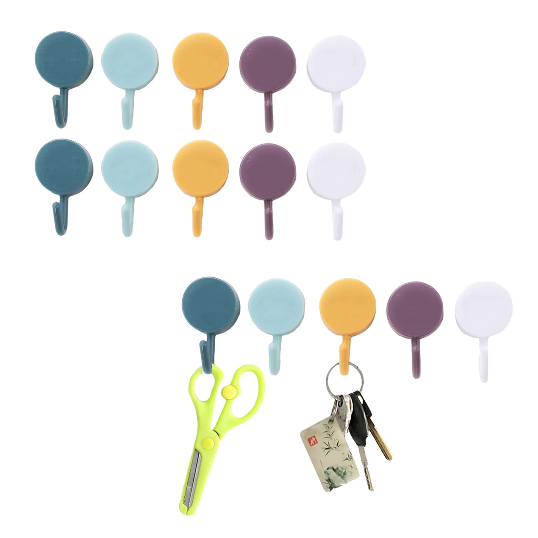 Kuber Industries Pack of 3 Sticky Hooks for Wall|Premium PP Build|Self Adhesive Hook for Easy Installation|Multi-Purpose Wall Hooks for Bathroom, Kitchen, Bedroom|Set of 5|1601|Multicolor (B0D1R9LC5N) Amazon Price History, Amazon Price Tracker