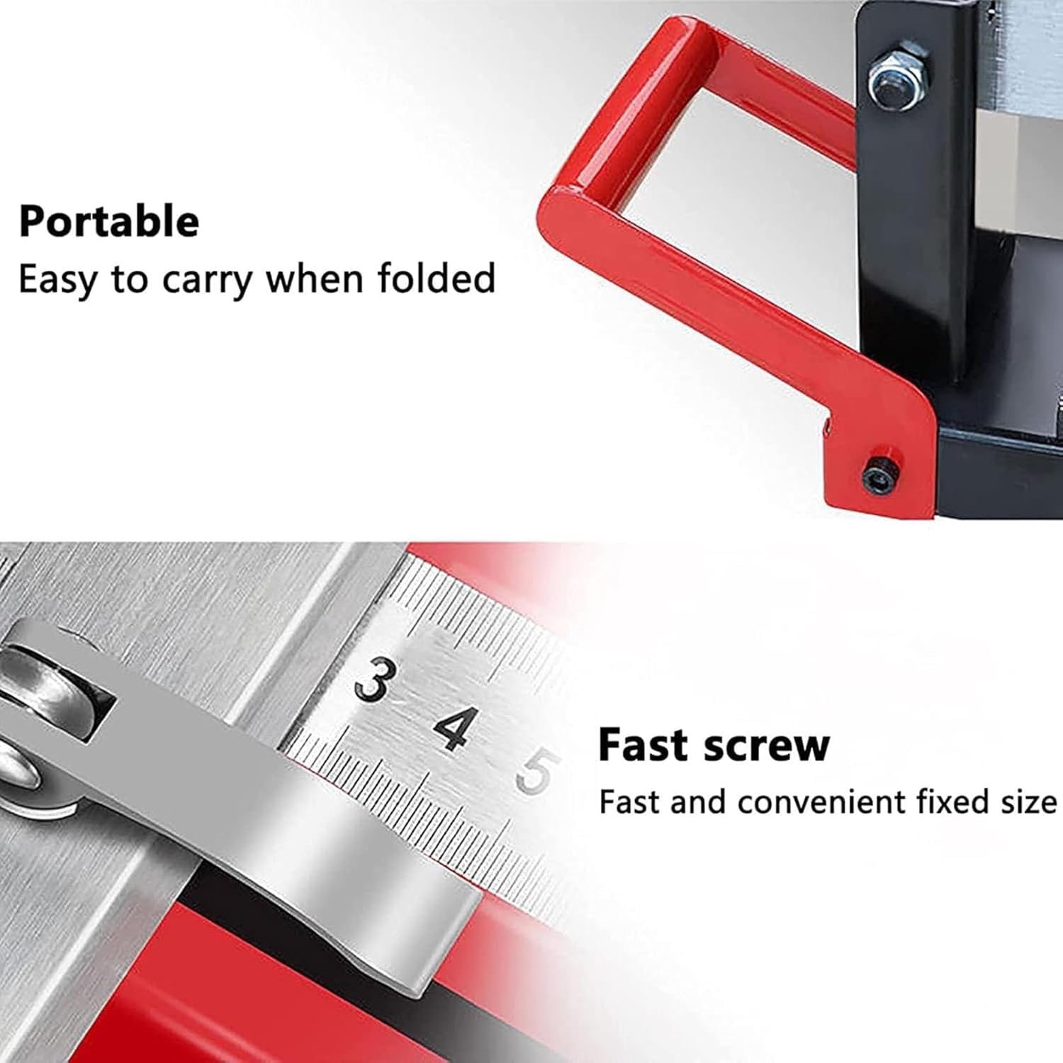 Cuchillo manual de acero para cortar azulejos, herramienta de empuje y tirar, máquina ligera de azulejos de monorraíl, proyectos ideales para el hogar