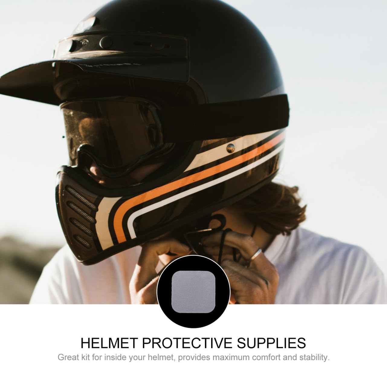ibasenice 2 Sätze Helmfutter Helmpolster Helm Liner Pad Atmungsaktives Polster Für Helm Fahrradhelmkissen Reithelmkissen Helmschutzpolster Kopfschutz Schaum Grey 8 Stück * 2