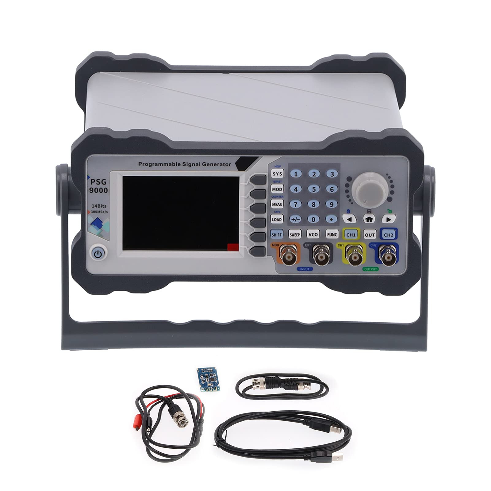 Signalgenerator ABS DDS-Funktion Signalgenerator Zweikanal PSG9060 mit LED-Anzeige 87,5 Bis 108 MHz FM-Ausgang für Labortests, Audioquellen-Setup und Hobbyanwender