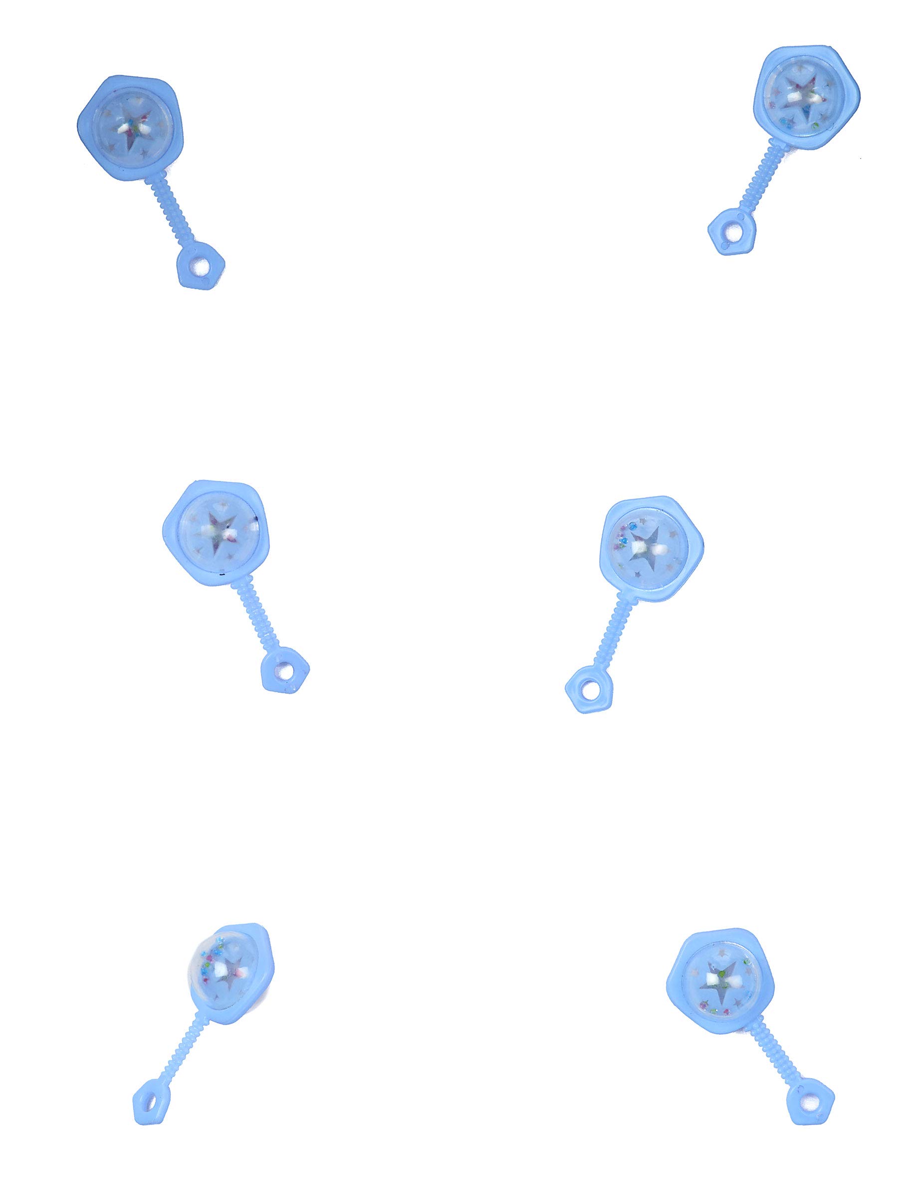 6 Hochets bleus