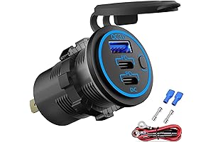 Multifunctional Waterproof USB Port with Fast Charging