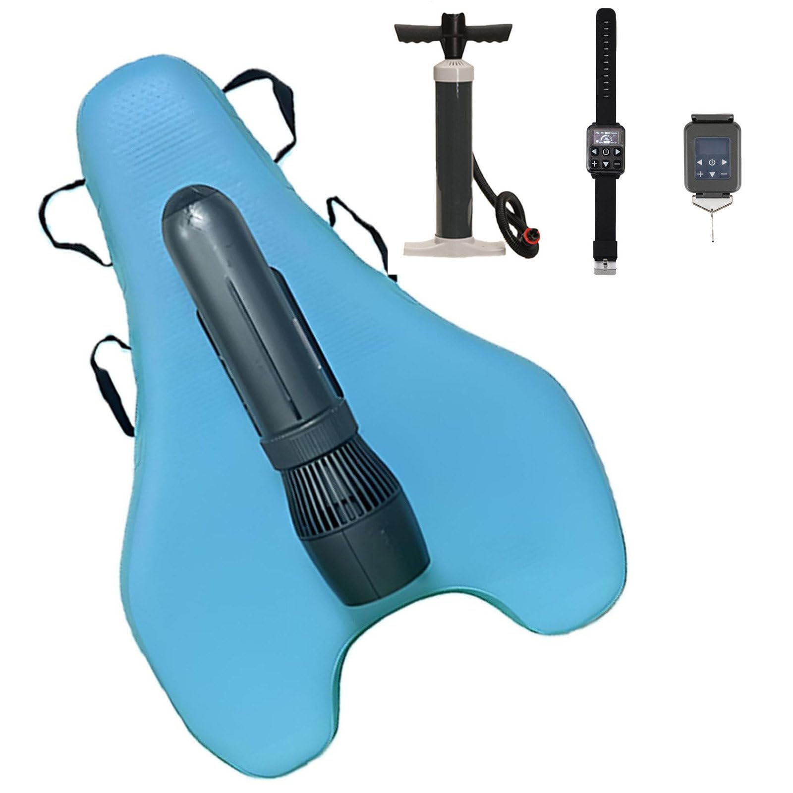 GYKOZY Electric Inflatable Bodyboard + Underwater Scooter - 10000mAh Rechargeable Battery,3-10km/H,Easy To Install,for Surfing Pool Fun