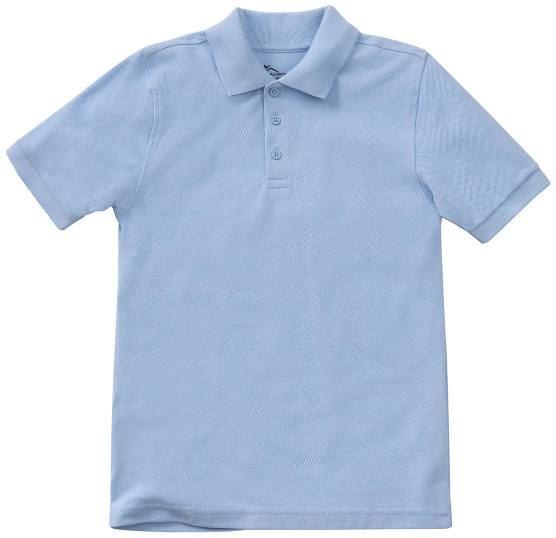Classroom Uniforms for Boys and Girls Short Sleeve Pique Polo Shirt