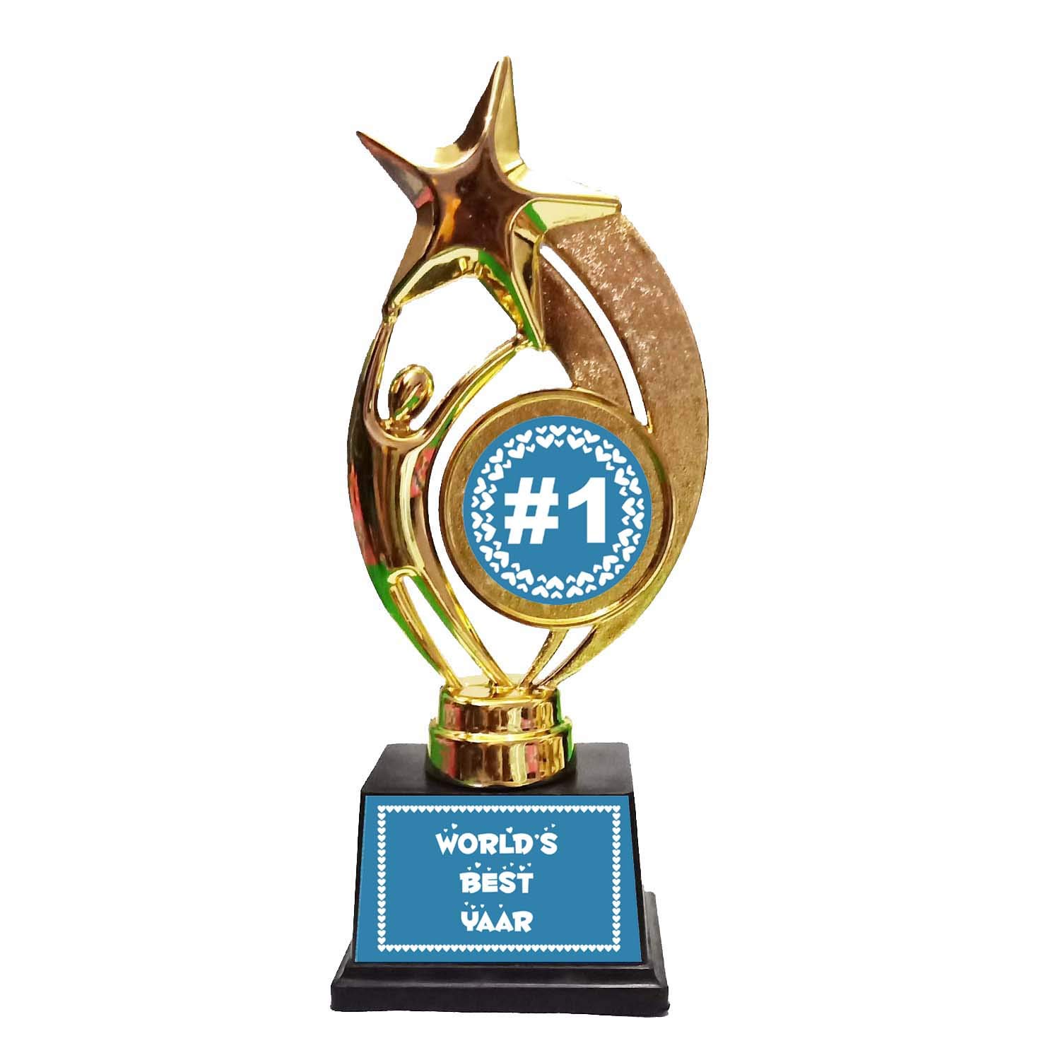 Family Shoping Friendship Day Gifts Worlds Best Yaar Trophy Medal Award for Best Friend Friendship Day Special (B07THCYRHT) Amazon Price History, Amazon Price Tracker