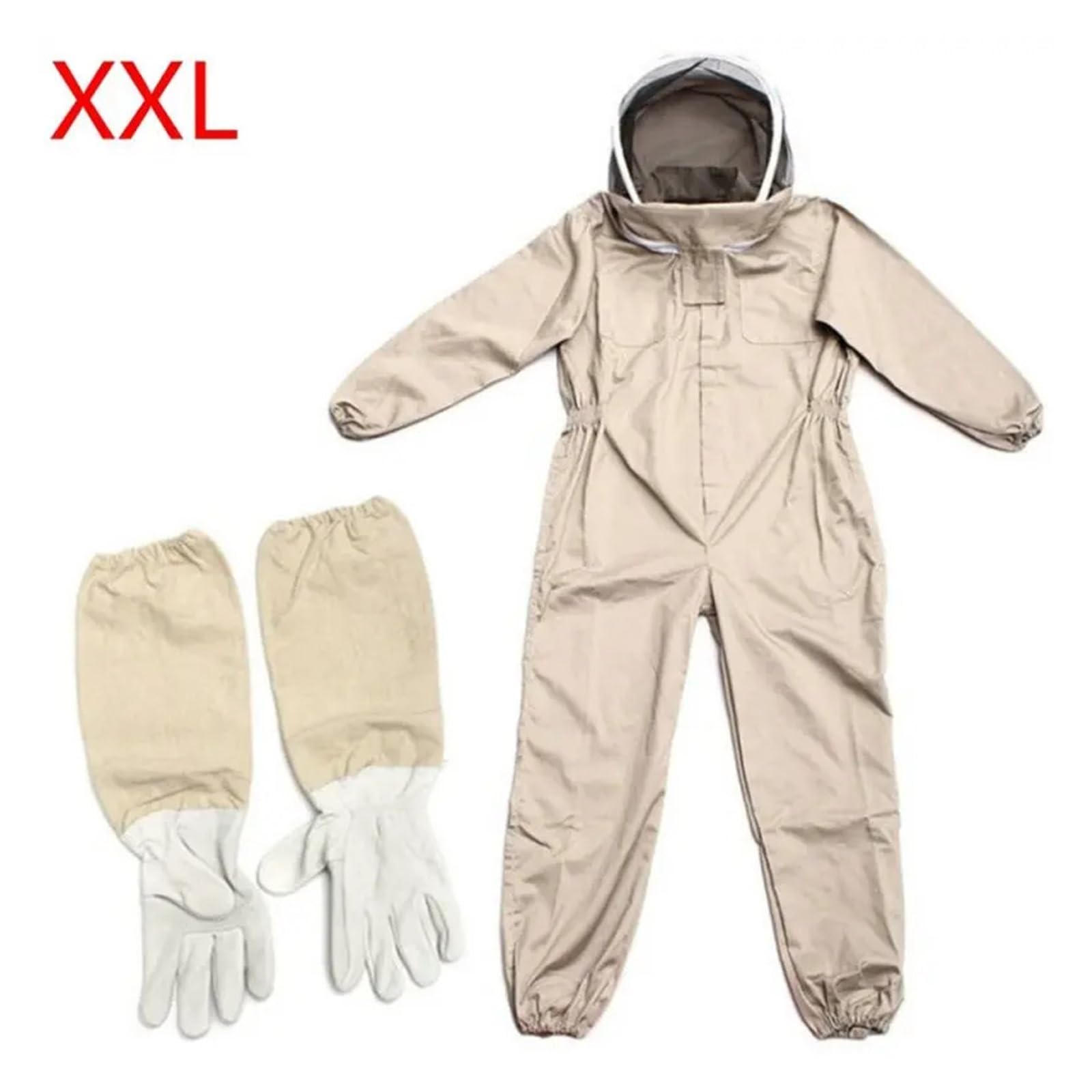 Tuta da apicoltore, Tuta for coltura Abbigliamento for 1 set for professionale ventilata for tutto il corpo con guanti(L)