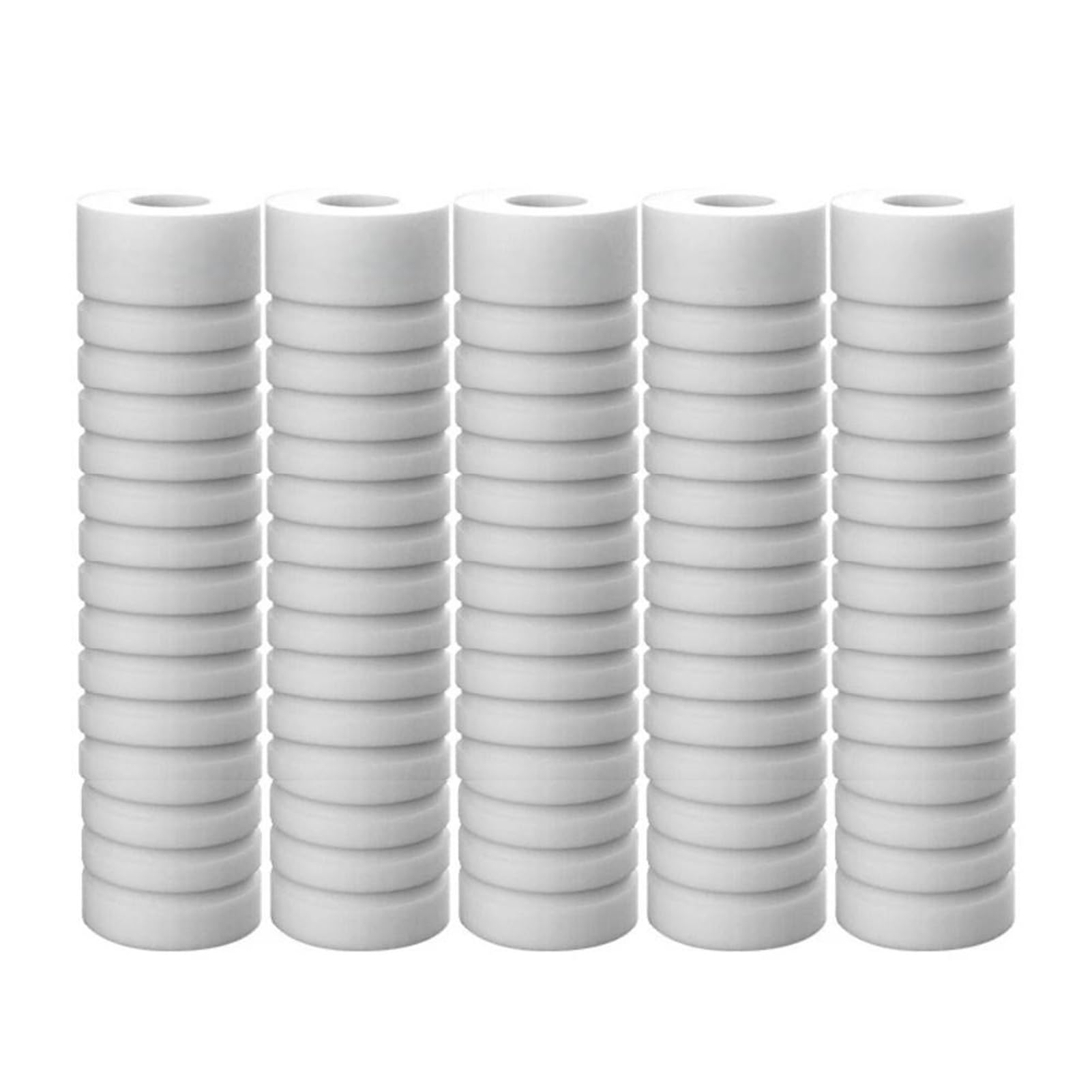 5 pezzi 10 pollici x 2, cartuccia filtro in cotone PP scanalata acqua sedimenti di ricambio for tutta la casa osmosi inversa nel sapore dell'acqua. Installazione semplice