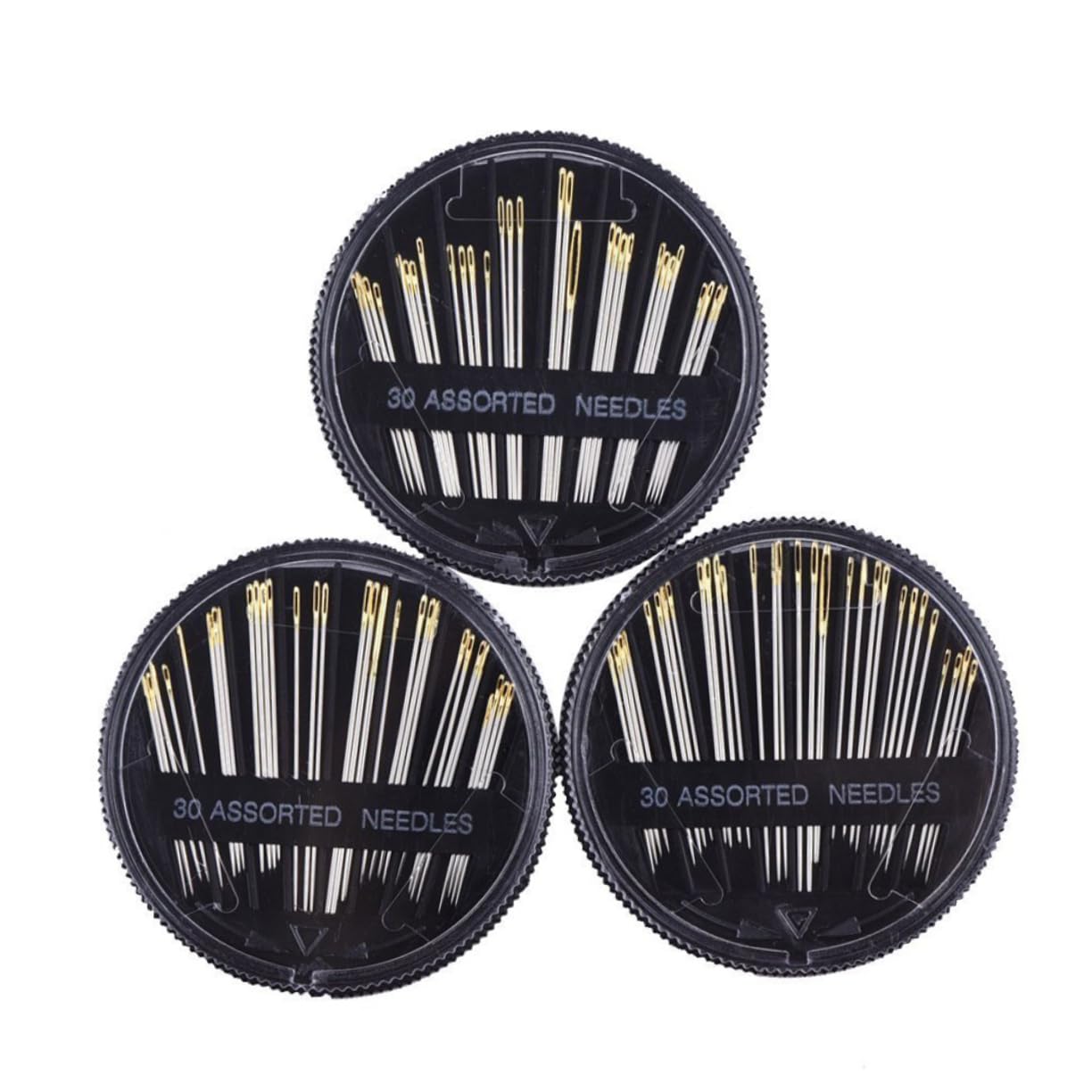 LALAFINA Sewing Needles Large Eye Set 30 Count Assorted Hand Sewing Needles for Diverse Projects