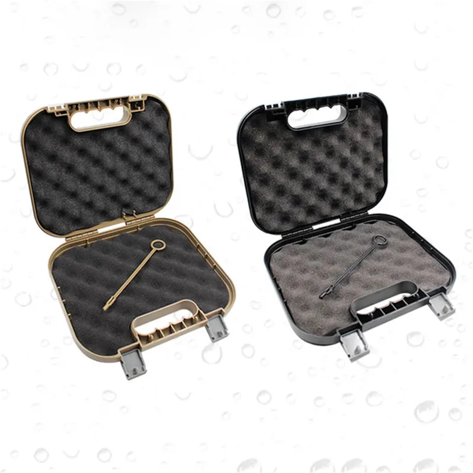 Anti-Robo Caja Caja Fuerte de Seguridad Estuche de almacenamiento para armas Kublai, caja para pistola, maletín táctico para pistola, visores para rifles, accesorios ópticos para caza(Black ABS Box)