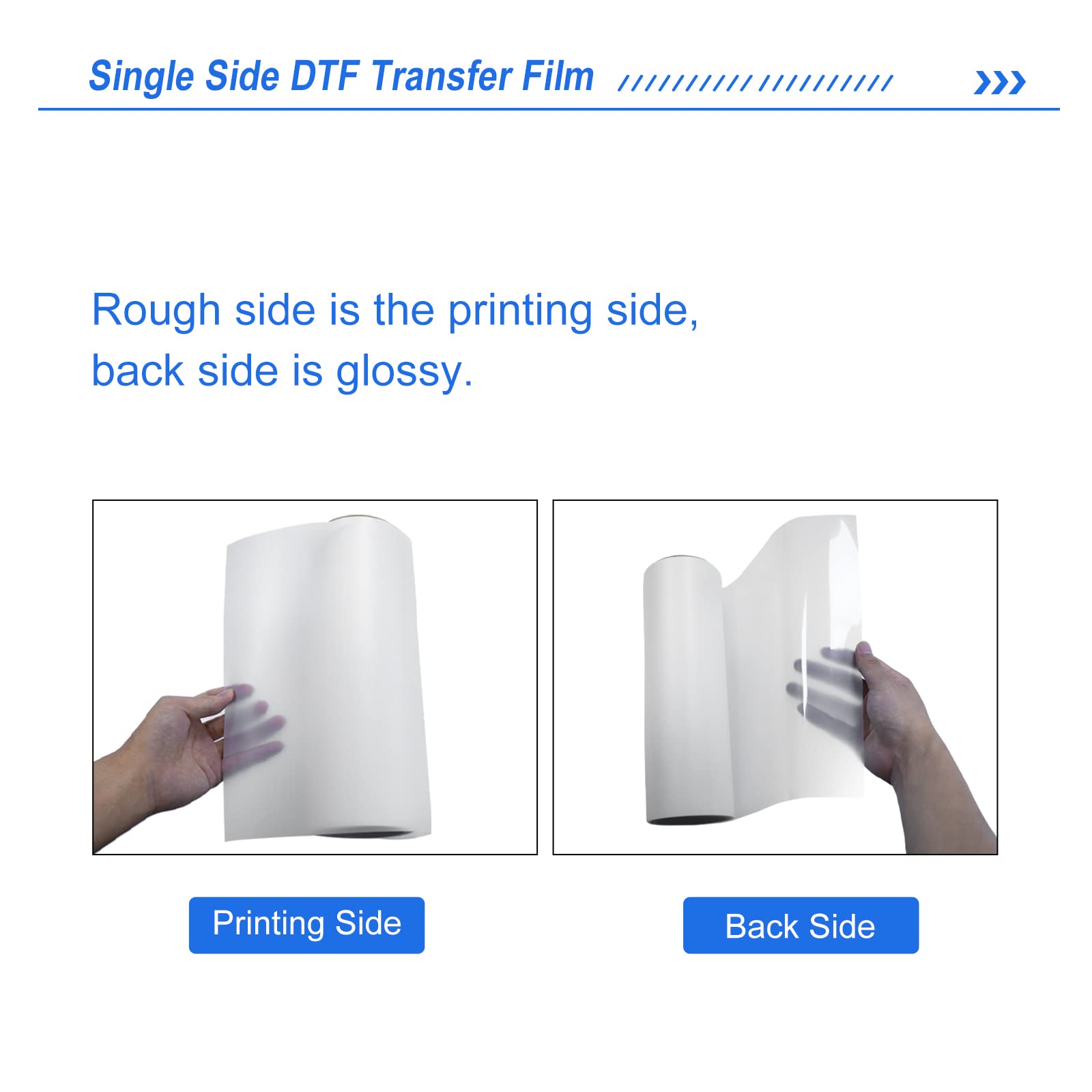 DTF-Transferfolie A4 PET-Wärmeübertragungsrolle für den Direktdruck auf T-Shirts, Kleidung und Textilien (21 cm x 99,7 m) – 100 m
