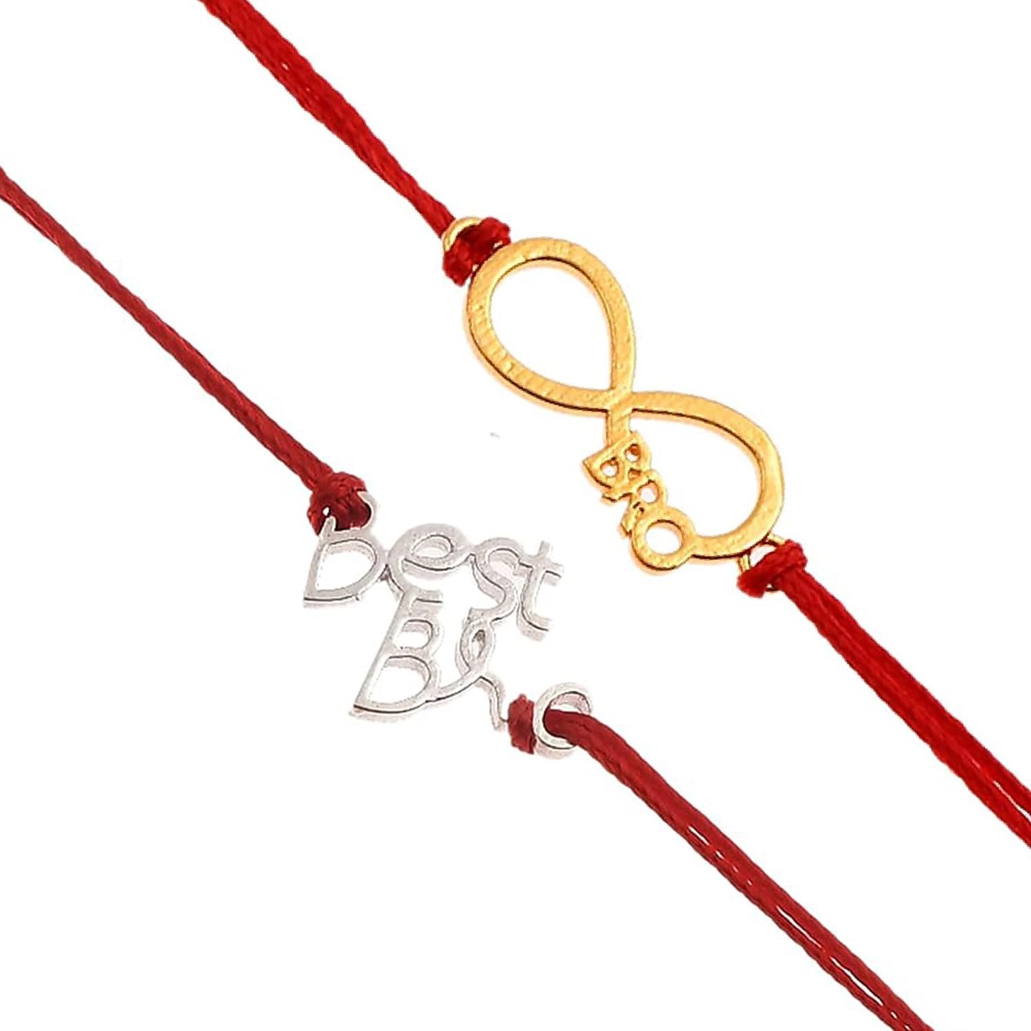 ascension Best Bro & Infinity Bro Rakhi Designer Rakhi Raksha Bandhan Gift Band Bracelet Pearl Designer Rakhi for Brother bhaiya bro with Roli Tilak Card (B0B7B9JMYK) Amazon Price History, Amazon Price Tracker