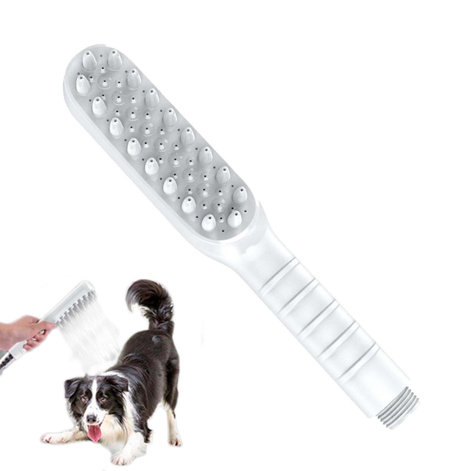 Soffione doccia portatile per animali domestici, accessorio doccia per cani | Soffione doccia massaggiante con spruzzatore da bagno per cani | Soffione per animali domestici per pettinare e